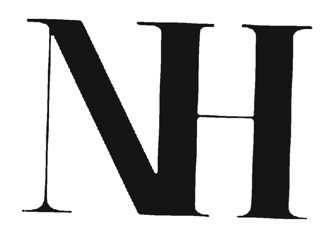 The old NH mark — a thin high-contrast serif