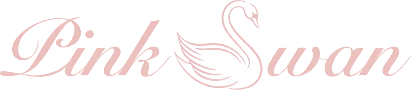 شعار Pink Swan الكتابي