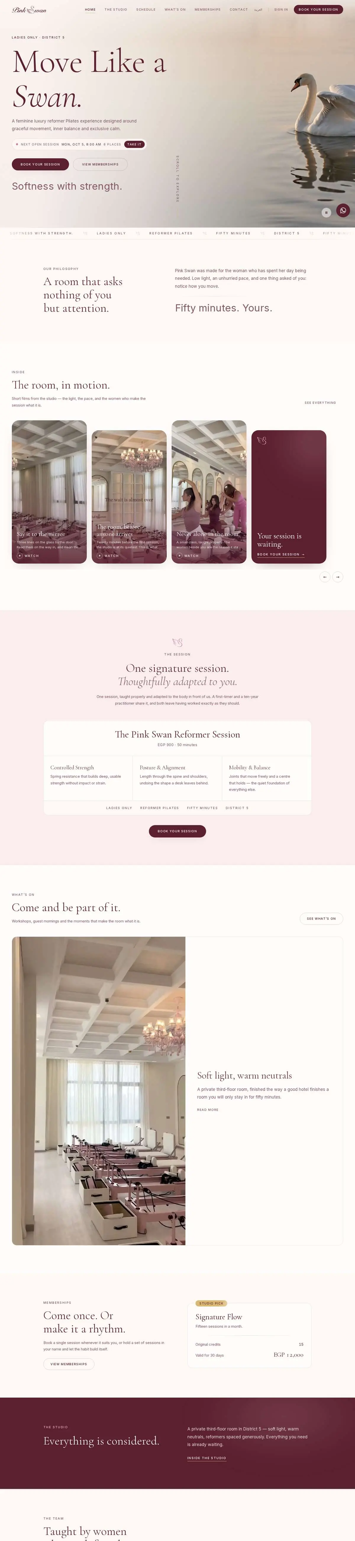Pink Swan Studio — app.pinkswanstudio.com